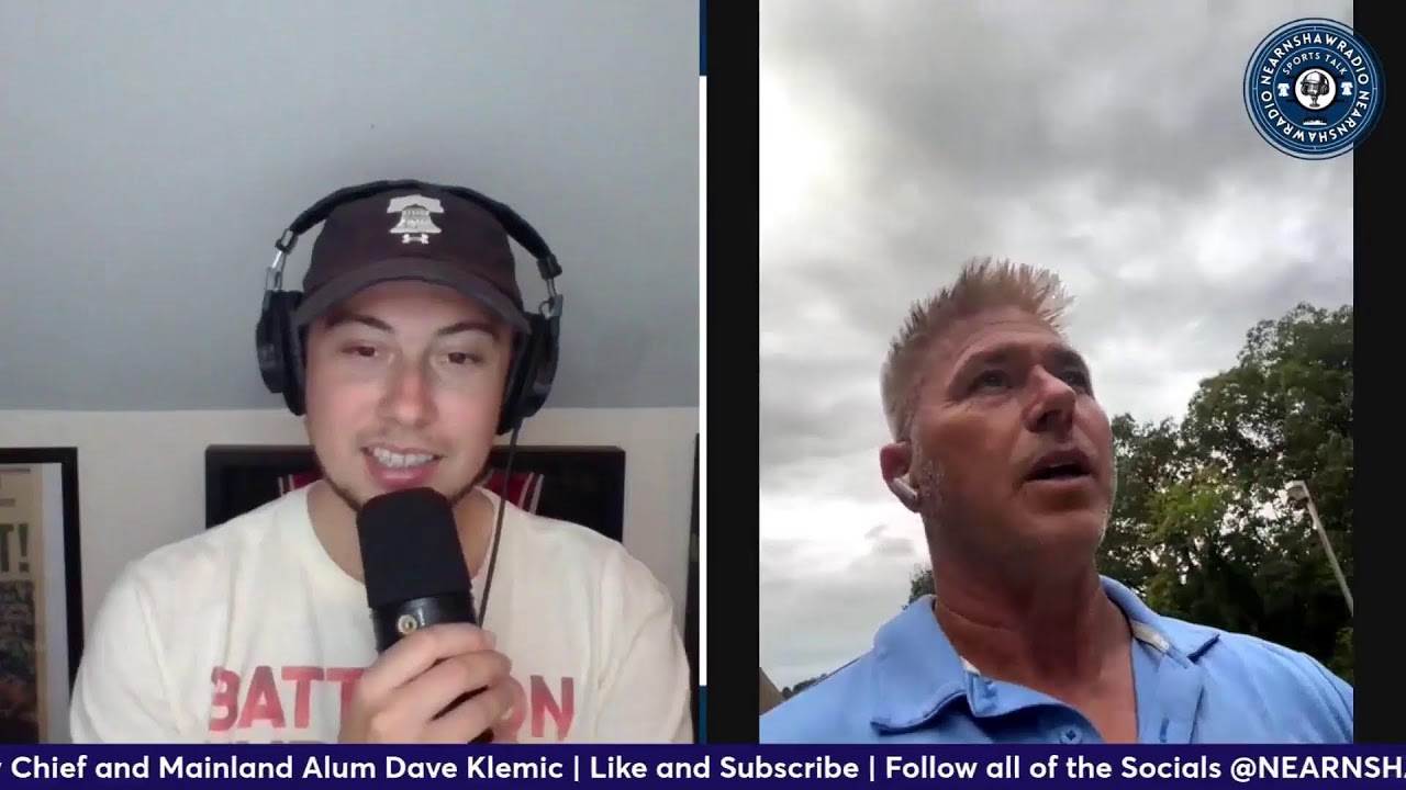 Dave Klemic being interviewed about his NFL career on BFA Sports Media