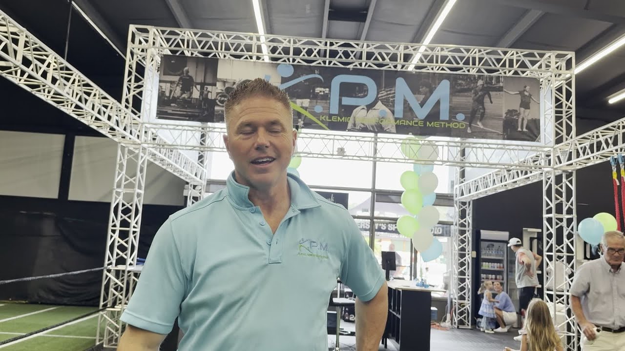 Dave Klemic interviewed on the floor at the grand opening of the Somers Point facility