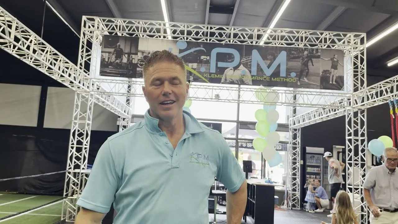 Dave Klemic interviewed on the floor at the grand opening of the Somers Point facility